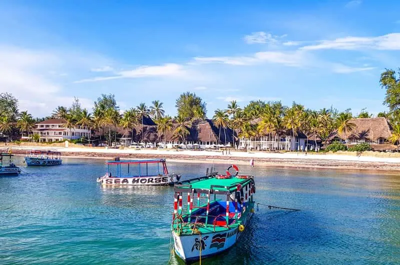 Boat departure point for Watamu Marine National Park excursions